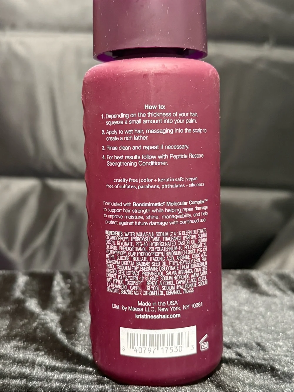Kristin Ess Peptide Restore Strengthening Shampoo 10 oz